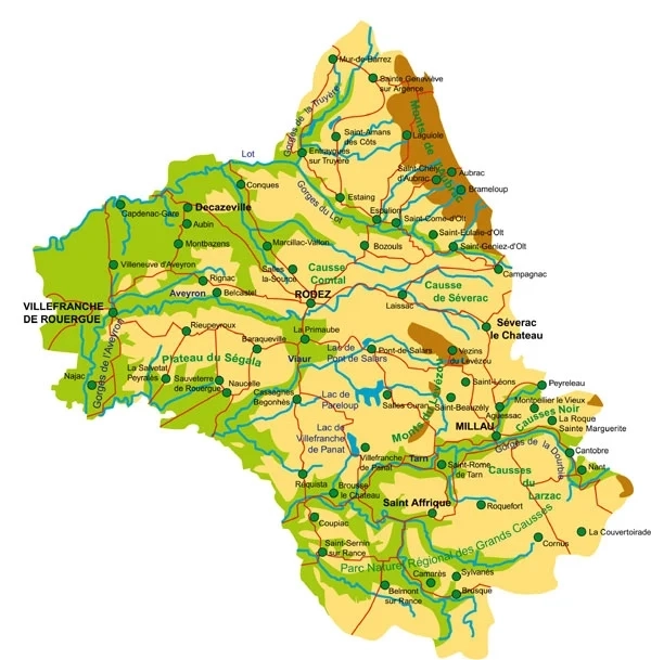 Cantobre Aveyron Carte